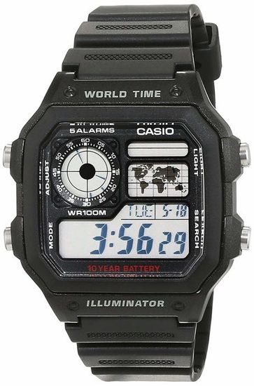 Montre-CASIO-AE-1200WH-1AVEF-Chronographe-Alarme-Résistanteàl