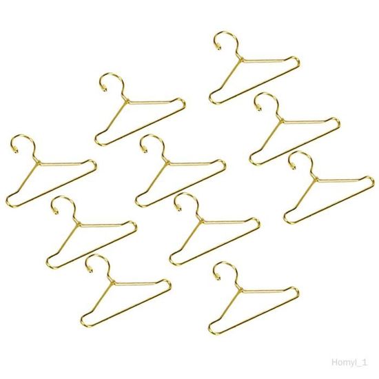 ifundom 5 Ensembles Mini Cintre Miniature Porte-Vêtement en Métal P
