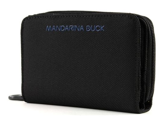 Portefeuille Vintage MANDARINA DUCK - Simili Cuir Noir, Occasion, Style Pochette Femme