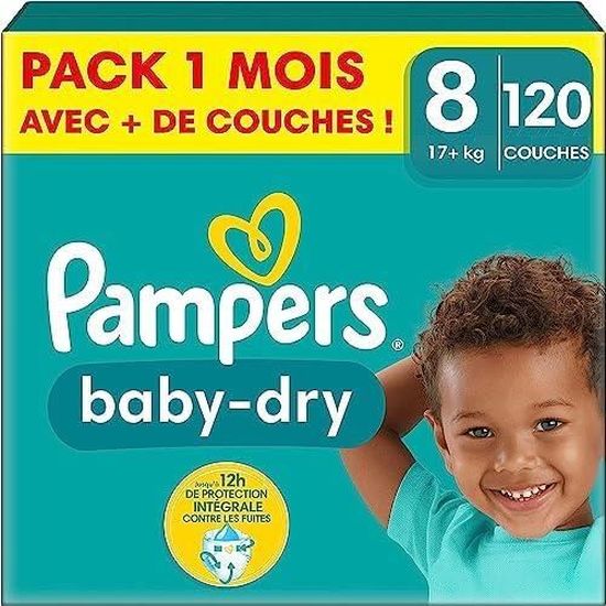 PAMPERS Baby Dry couches taille 2 (4-8kg) 58 couches pas cher