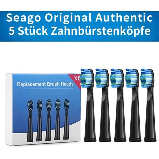Brosse à Dent Électrique Soniques,Avec 4 Têtes de Brossage,6 Modes