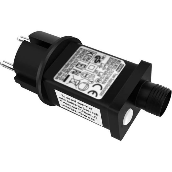 Adaptateur Secteur LED 4,5V 3,6W – Prise UE Étanche IP44 – Pour Guirlandes Lumineuses, Décorations Noël - 5