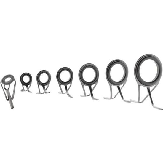 14x Anneau Canne De Pêche Guides Kit De Réperation Tige De Pêche