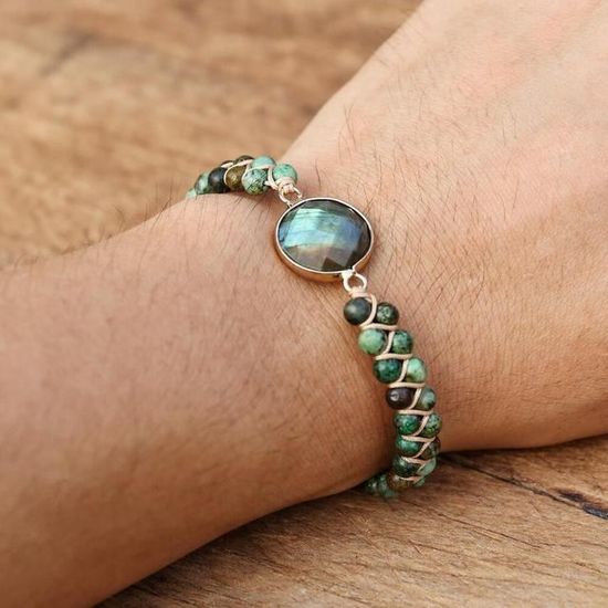 Bracelet Perlé Fait Main Coloré - Taille Réglable, Perles De Rocaille, Style Bohème - 2
