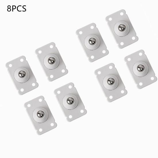 Accessoire Rangement Mobile 16 Roulettes Autocollantes Pour Meubles - Rotation 360° | Pour Boîtes, Étagères, Poubelles Accessoire Rangement Bricolage