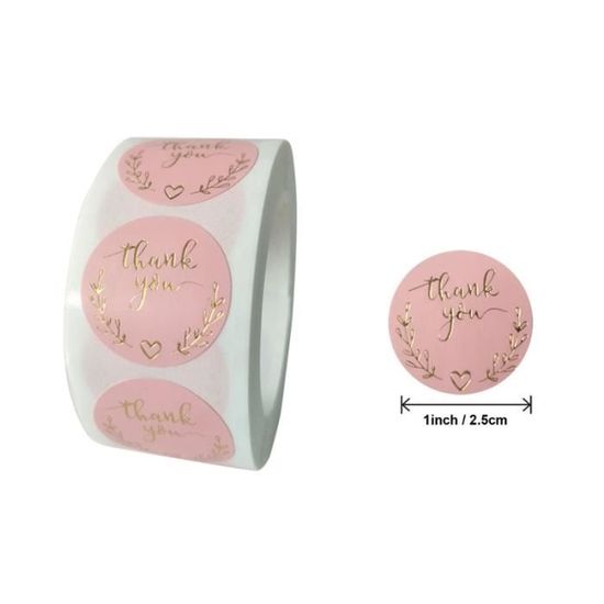 Autocollants Ronds De Remerciement 500 Pièces, étiquettes Autocollantes Faites à La Main Pour Emballage Cadeau Enveloppes Cartes Fete 97473114