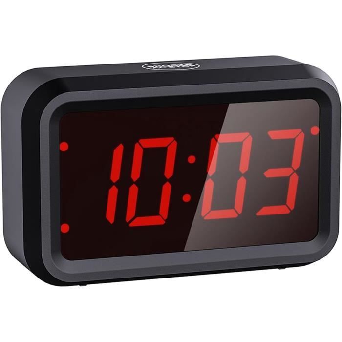 Petit Réveil London Clock Company - Bleu - LCD - Alimentation Secteur - Neuf En Boîte