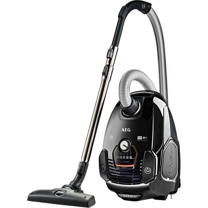 AEG VX7-2-EB-P, 550 W, A+, 21,2 kWh, Aspirateur réservoir cylindrique, Sac à poussière, 3,5 L