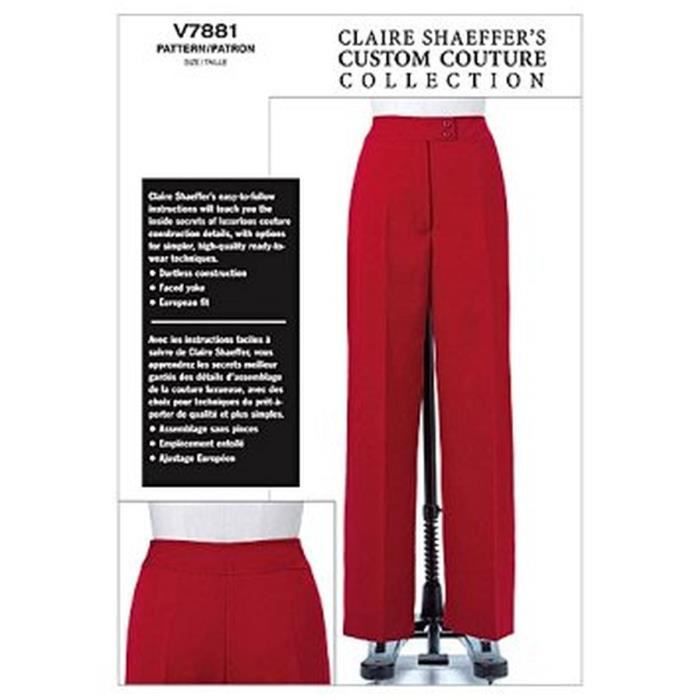 VOGUE PATTERNS - v7881 de Robe Taille 40 44 Petite pantalon pour femme Cuisine Maison Loisirs cratifs Couture Outils Patrons et modl