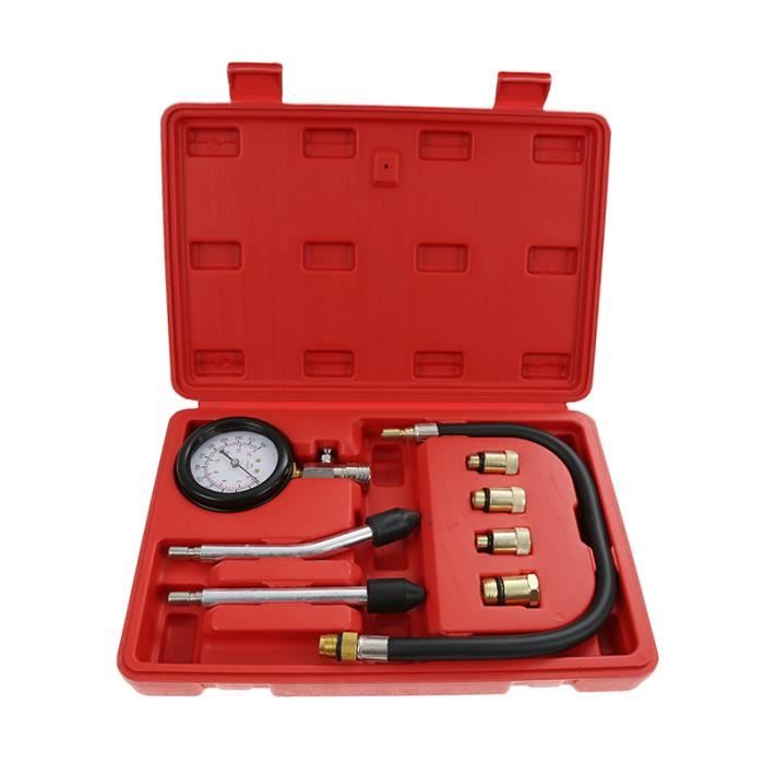 Kit de jauge professionnel Essence Gas Engine Cylinder Compression Tester Motor