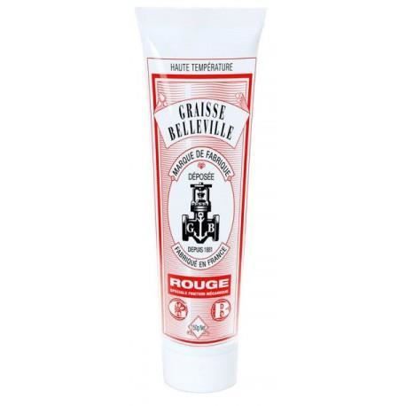 ETIQUETTE ROUGE-Graisse graphitée (poudre micronisée)-Friction mécanique-Très Haute Température, tube de 150gr