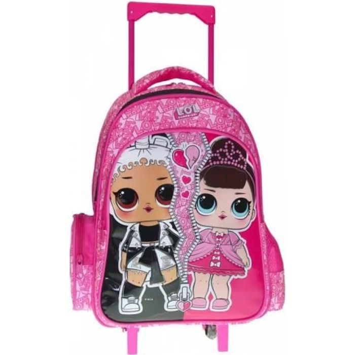 kidparadise - Sac à dos trolley Lol Surprise ! - Qualité supérieure - 46 Cm