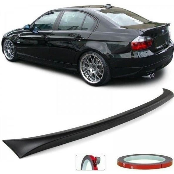 SPOILER LEVRE DE COFFRE BECQUET M PERFORMANCE NOIR MAT BMW SERIE 3 E90 BERLINE DE 2005 A 2012