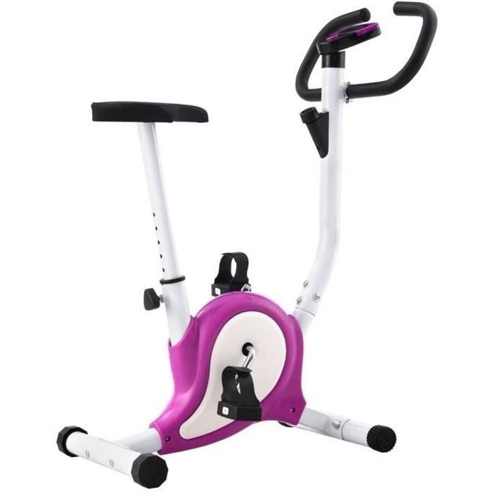 Vélo d'appartement-Vélo Cardio Biking spinning d'Exercice avec résistance à courroie Violet