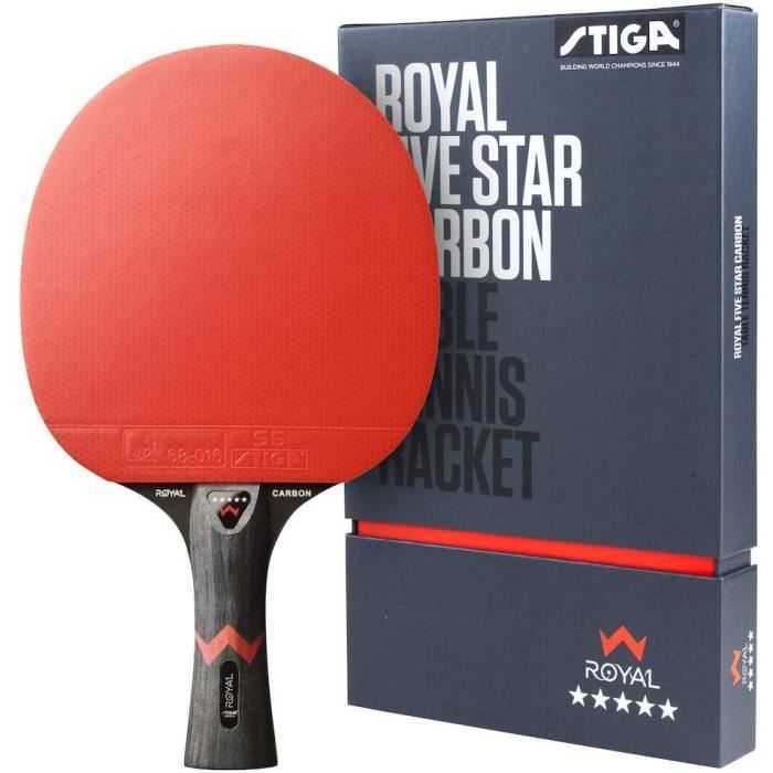 STIGA Royal 5 Etoiles Raquette de Tennis de Table Pro Carbon Ping Pong Racket149