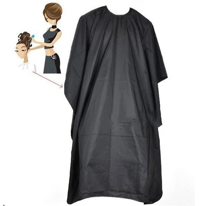 Coupe de Cheveux étanche Chiffon Salon Barbier Peignoir Cape de Coiffure 140 * 90cm