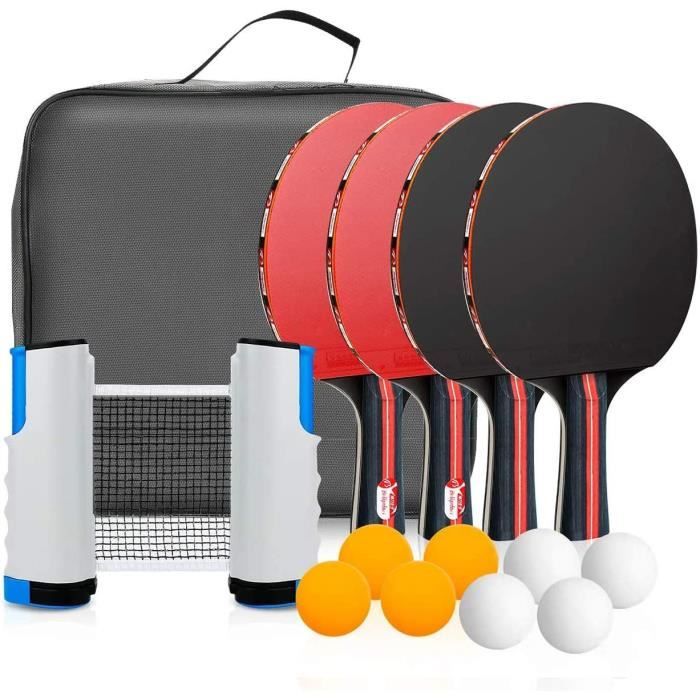 Table tennis set portable table tennis set ping pong racket set for table tennis training