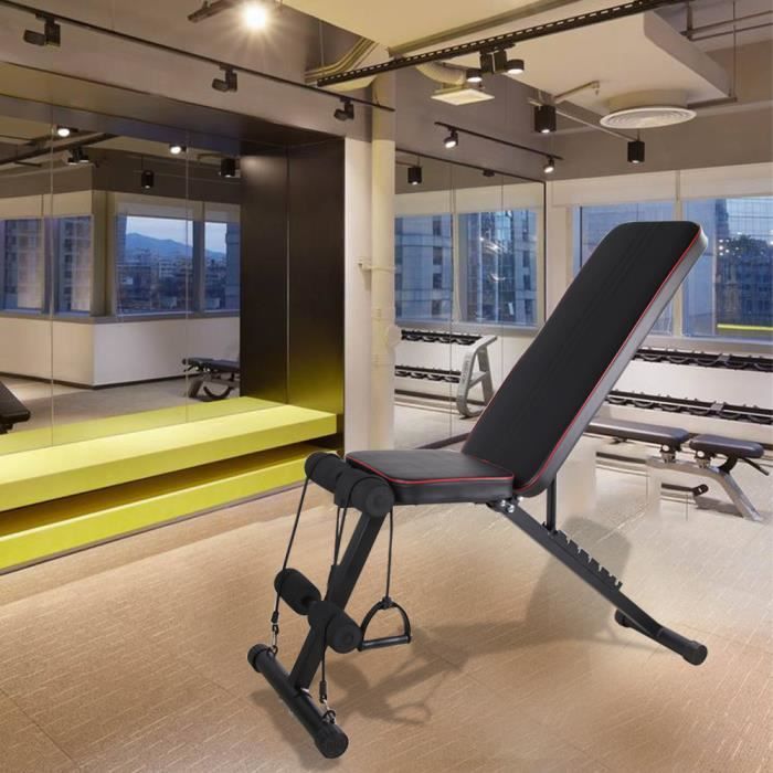 Goble Banc de musculation pliable pour l'entraînement à domicile banc à poids réglable