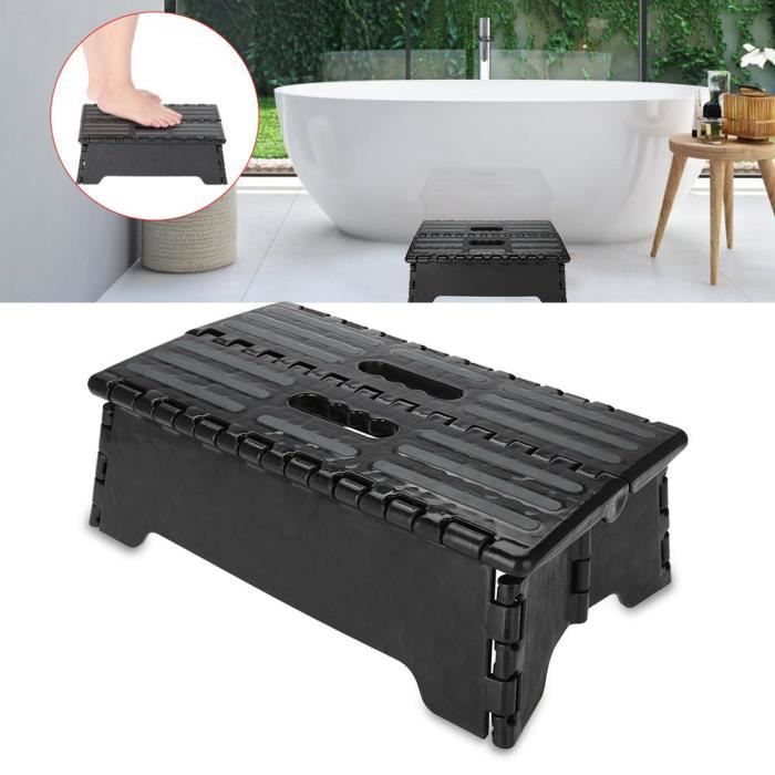 Marche pied - Tabouret pliant Tabouret pliant échelle pour l'utilisation de voyage de salle de bains enceinte âgée -QNQ