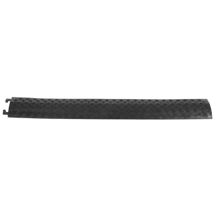 YOSOO Ralentisseur 3pcs couverture de protection de câble de vitesse en caoutchouc monocanal robuste 95 x 13 x 1,6 cm (noir)