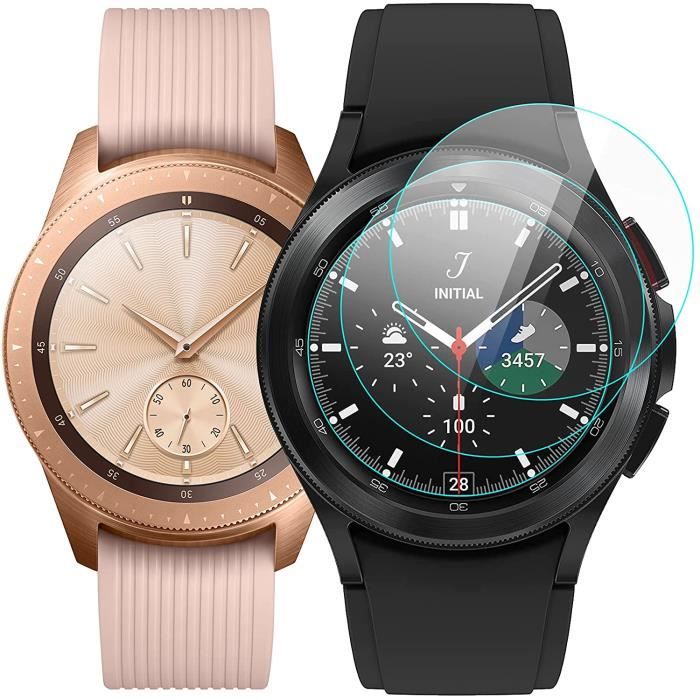 3PCS Verre Trempé Montre Connectée 42mm pour SAMSUNG Galaxy Watch 4 Classic Bluetooth Blackview Film Vitre Protection Ecran en verre