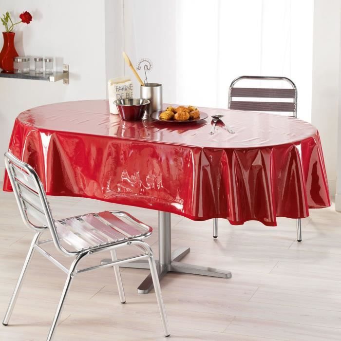 Nappe de protection ovale 140x240 cm Cristal transparent 140 X 240 Transparent