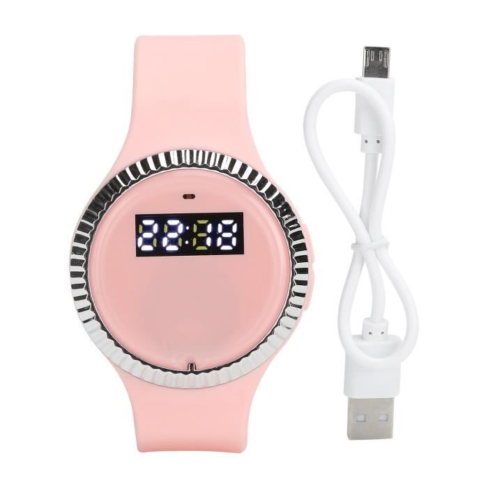 EJ.life Montre anti-moustiques Montre répulsive à ultrasons extérieure Bracelet anti-moustiques électronique portable (rose)