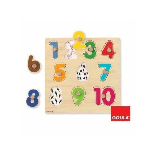 Goula - Jouet en Bois - Eveil - Puzzle - Numéros