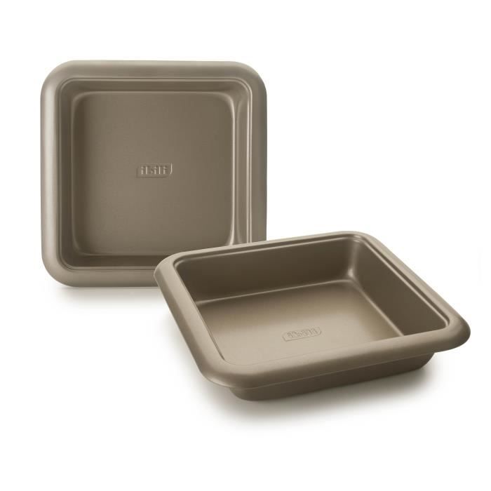 MOULE CARRE GOLDEN CLASS 24X24 CM EN ACIER ANTI-ADHERENT EXTRA FORT ET RESISTANT