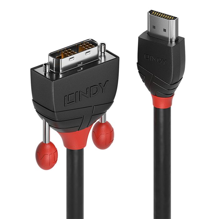 LINDY C?ble HDMI vers DVI-D - Black Line - 5m