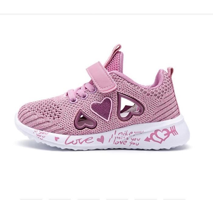 Chaussures de sport en maille fille baskets été Violet