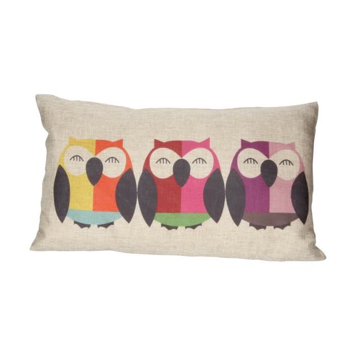 Coussin Hibou (30x50xm)