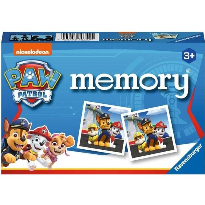 PAT'PATROUILLE memory® - Jeu éducatif classique - Jeu de mémoire - Ravensburger-Dès 3 ans