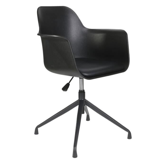 Fauteuil de bureau réglable et pivotant Chicago - Noir