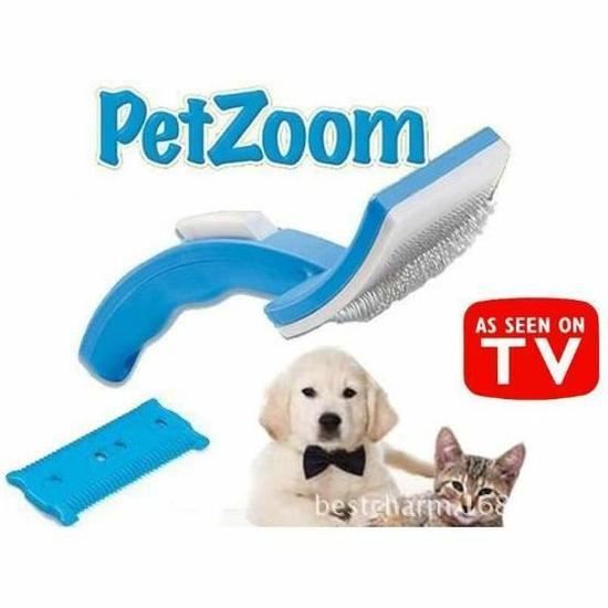 Petzoom chien chat toilettage brosse Bonus Trimmer perte de cheveux peigne pour chats chiens AY209-SZ