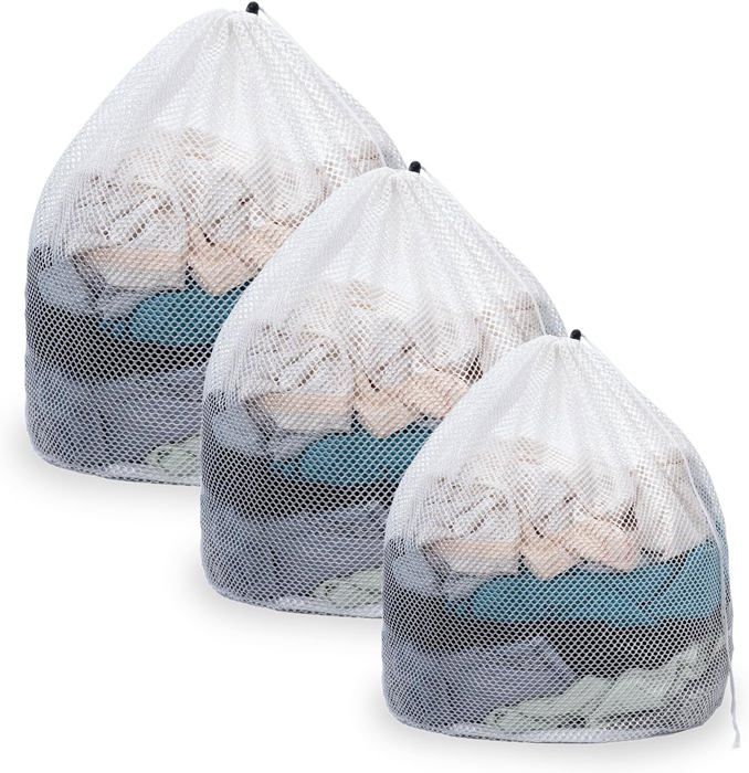 4 Pièces Filet A Linge,Sac À Linge Avec Cordon De Serrage,Filet Linge