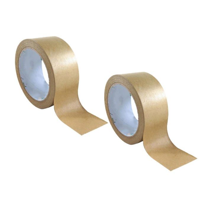 Rouleau De Ruban Adhésif En Papier Kraft Gommé - 24mm X 45m - Marron - Pour Cadre Photo, Emballage
