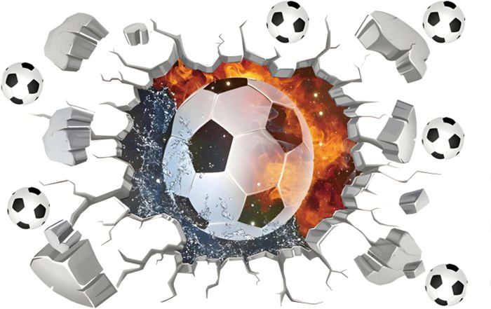Sticker Mural Terrain De Foot Américain Personnalisé – Vinyle Oracal 3D