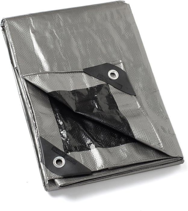 Bâche Imperméable Renforcée 150g/m² Avec œillets - Très épaisse Pour Chantier, Jardin, Camping