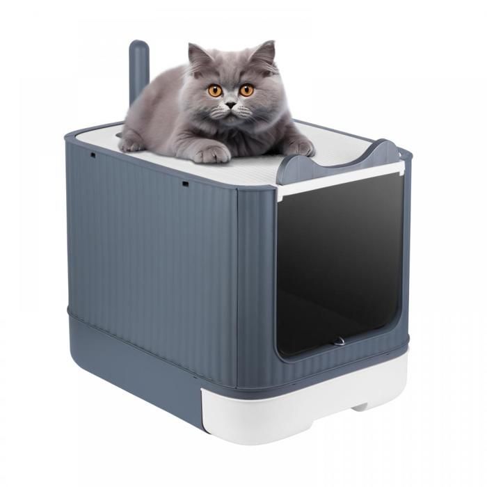 Comparer les prix de MIPAN Bac Litiere pour Chat,Bac à litière à tiroir avec Sac désodorisant pour Chat Blanc