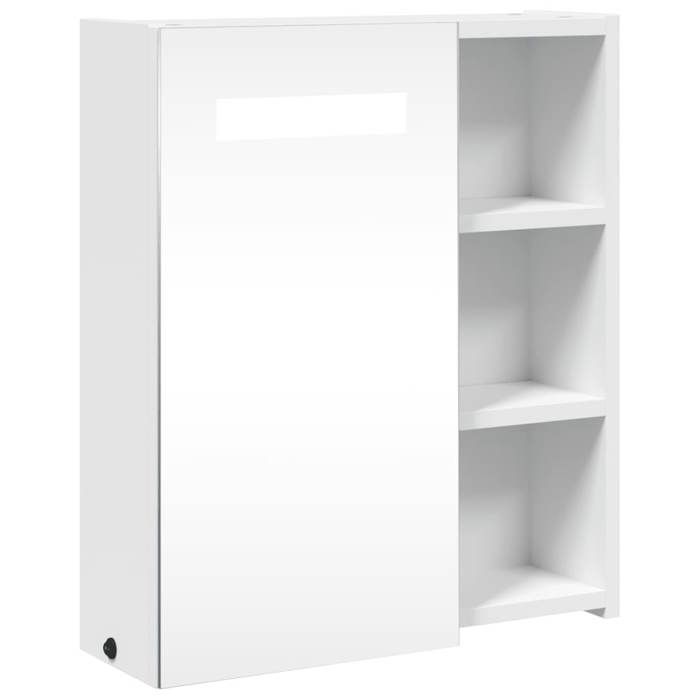 SALE 2025Armoire WC suspendue avec miroir MOOD - Armoire de salle de bain à miroir avec LED blanc 45x13x52 cm Chill882601