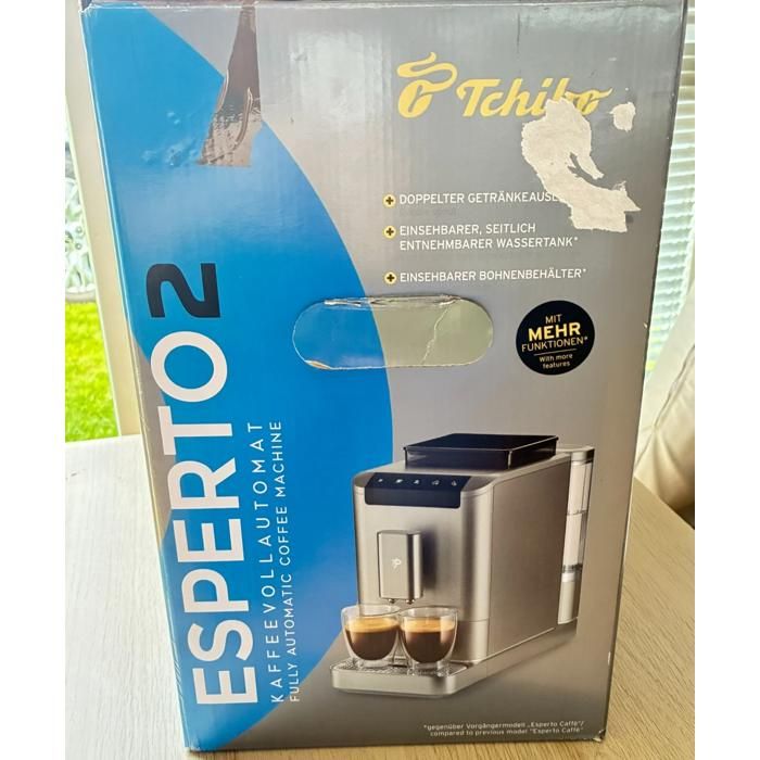 Machine à café automatique Tchibo Esperto2 Caffè Titanium Silver 14L 19 bar - Nan