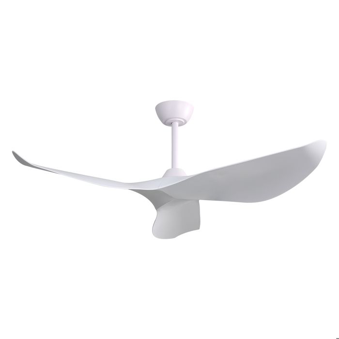 OKWISH Ventilateur de plafond dintérieur de 52 pouces Fan avec 3 pales en ABS et télécommande à 6 vitesses blanc - Okwish