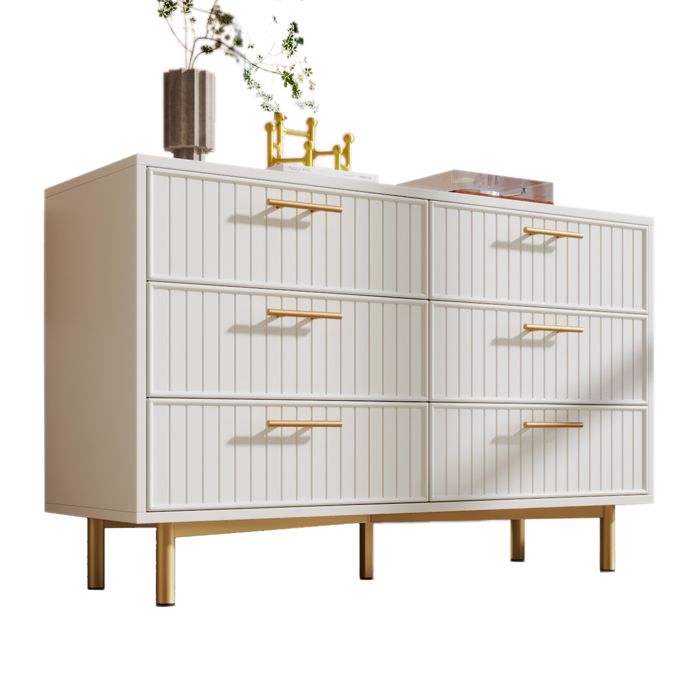 Buffet Commode 6 Tiroirs Blanc Plateau Haut - 75 X 120 X 40cm - Meuble Rangement Chambre & Séjour - Style Moderne Buffet Commode 6 Tiroirs Blanc Plateau Haut - 75 X 120 X 40cm - Meuble Rangement Chambre & Séjour - Style Moderne