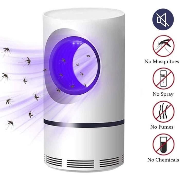 Lampe Anti-Moustique USB Mosquito Killer Mnage LED Photocatalyseur Pige Insectes Muet conomie dnergie sans LAMPE ANTI-INSECTE