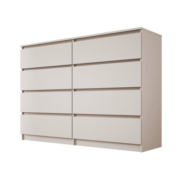 Commode - Cachemire - 8 tiroirs - 139 x 102 x 39 cm - Meuble de rangement - Design contemporain
