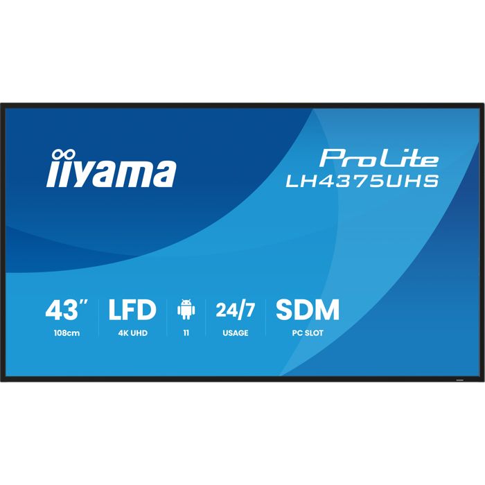 iiyama 43 LED ProLite LH4375UHS B2AG - vue 6