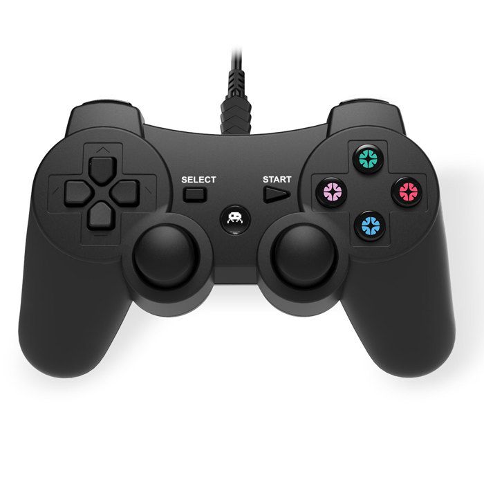 Manette de jeu filaire PS3 et PC avec câble Freaks & Geeks - vue 2