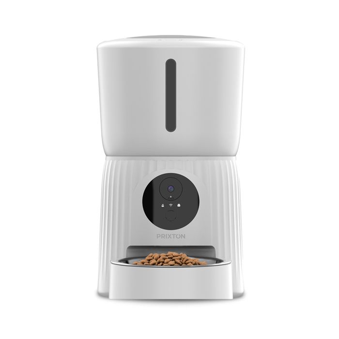 Mangeoire Intelligent PRIXTON Automatic Pet Feeder FF100 avec WiFi Caméra Full HD Réservoir 4L App mobile Programmable