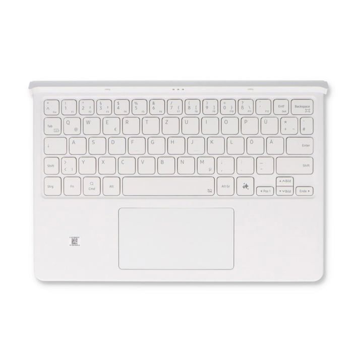 Étui Clavier Samsung EF-DX725 - Galaxy Tab S9 FE - Blanc - QWERTZ - POGO - S Pen